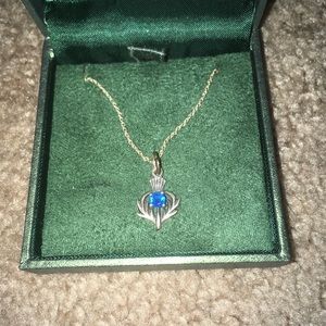 Sterling Silver Sapphire Necklace